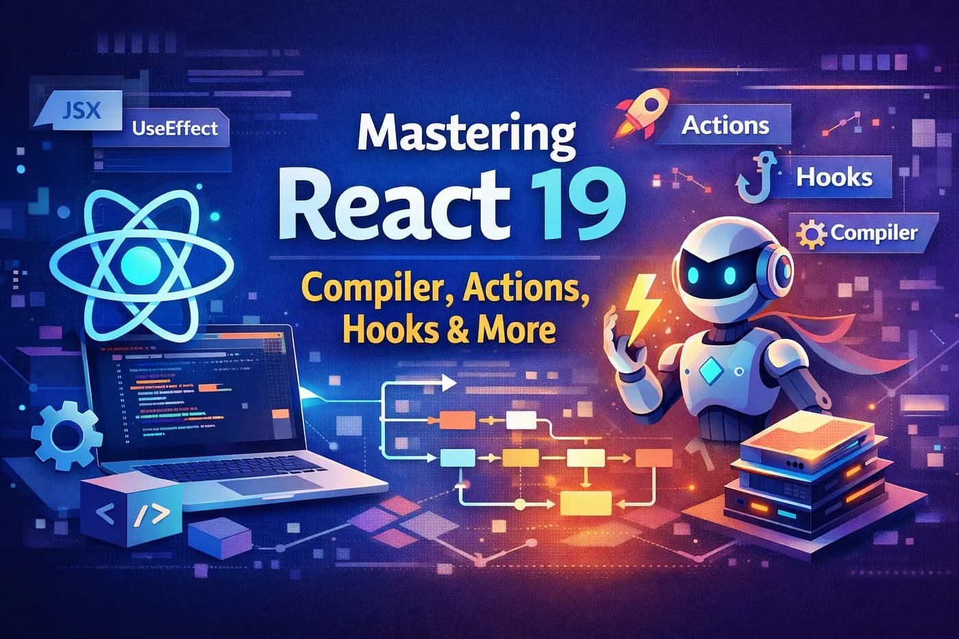 Mastering React 19: Compiler, Actions, Hooks & More